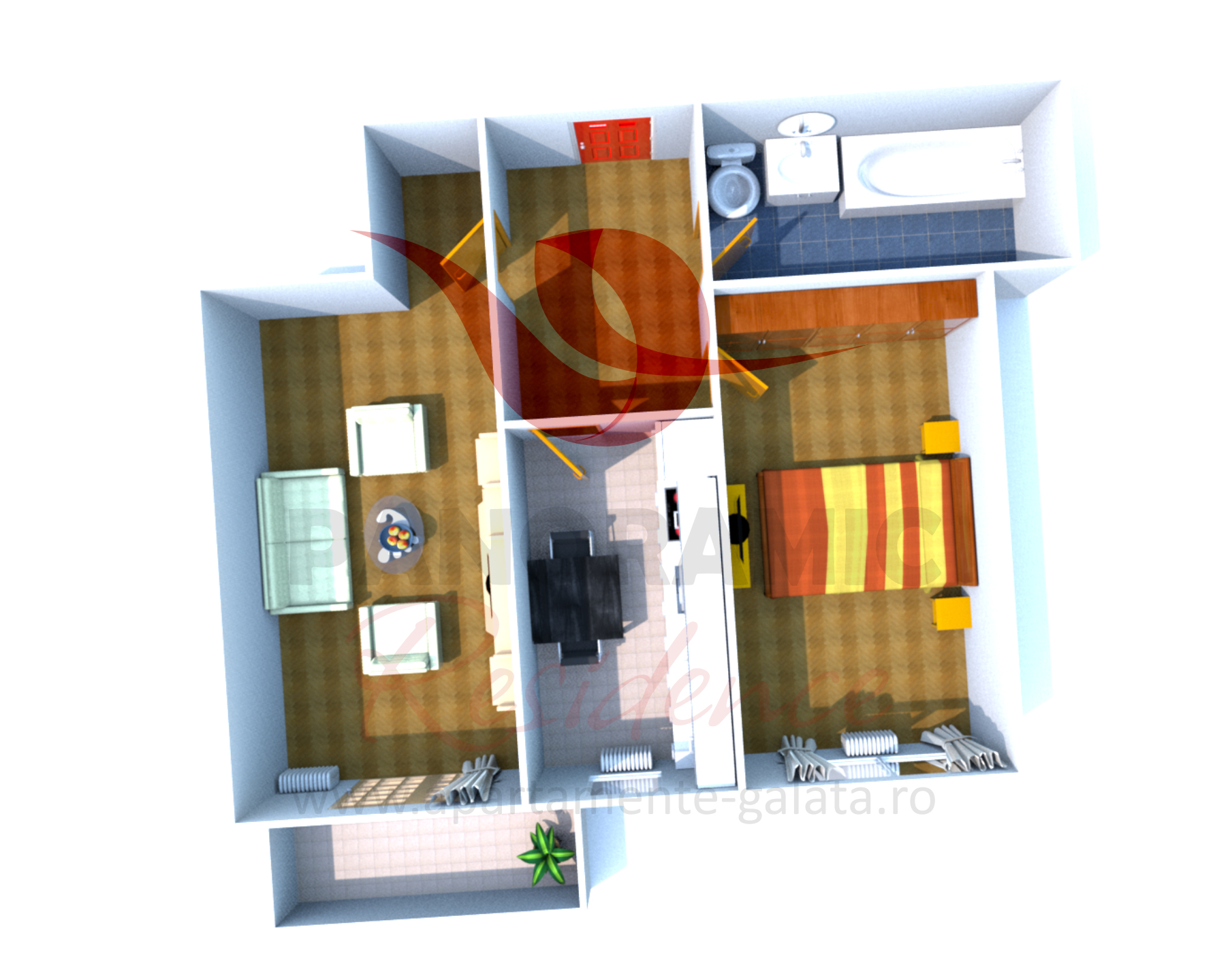 Apartament 2 camere tip D